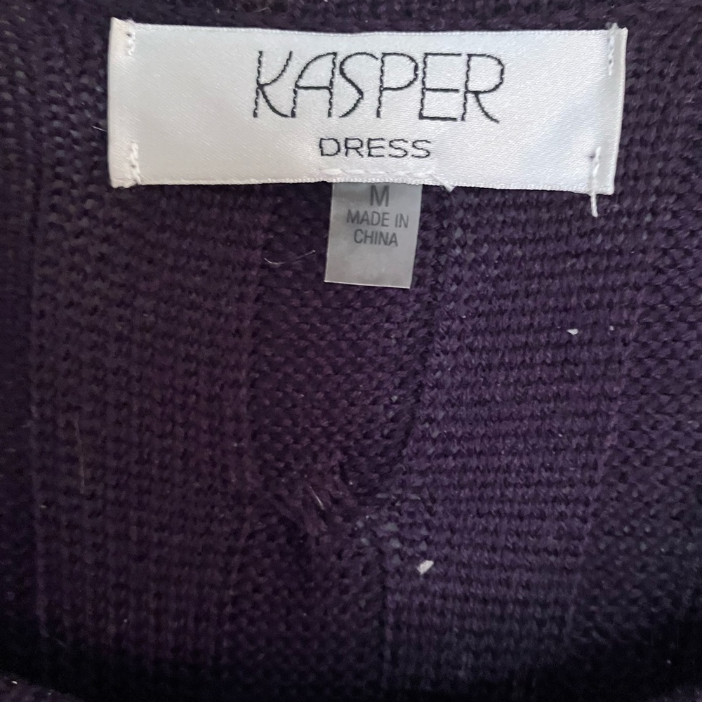 Kasper, M, deep purple sweater dress - Picture 7 of 8